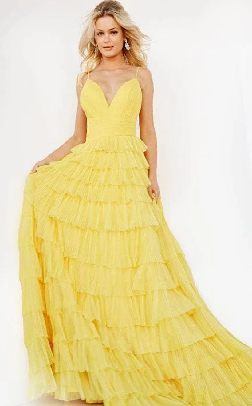 Loyalty Reward Jovani 08480 - Tiered Skirt Prom Dress