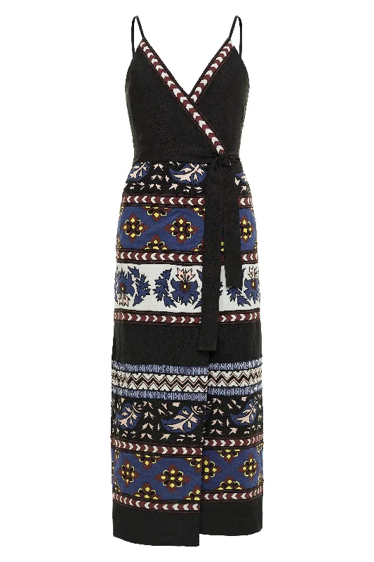 Instant Discount Sleeveless Wrap Dress - Final Sale