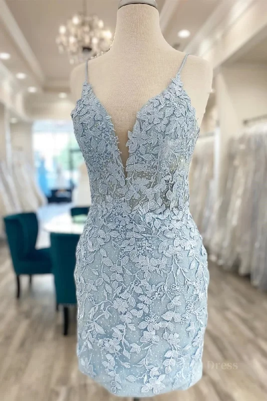 Markdowns V Neck Light Blue Short Lace Corset Prom Dresses, Light Blue Short Blue Lace Graduation Corset Homecoming Dresses outfit Markdowns V Neck Light Blue Short Lace Corset Prom Dresses, Light Blue Short Blue Lace Graduation Corset Homecoming Dresses outfit
