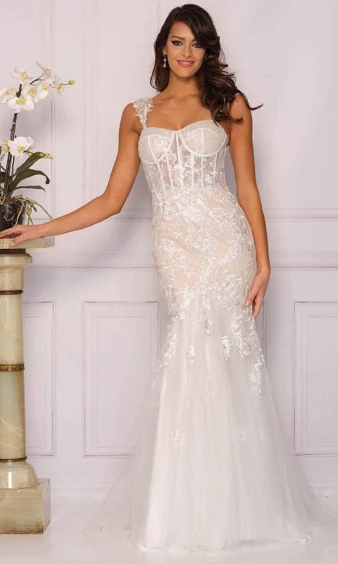 Time-Limited Offer Dave & Johnny Bridal A10482 - Corset Laced Bodice Bridal Gown