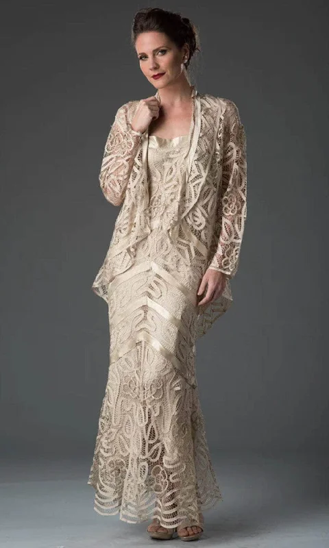 Savings Event Soulmates D7069 - Hand Crochet Dress And Jacket D7069