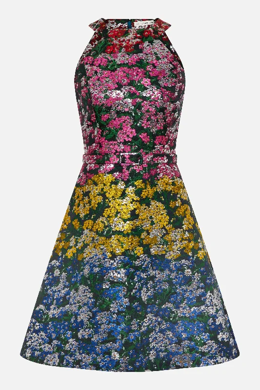 Discount Deals Erin Dress Jacquard Topiary