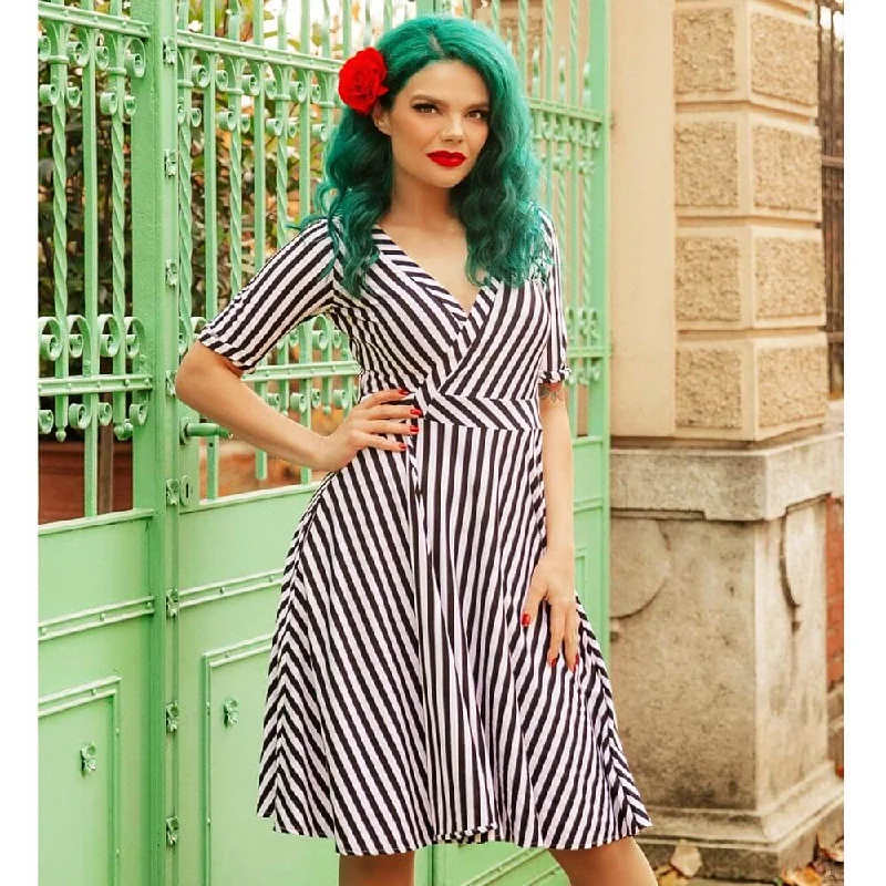 Huge Discounts Dolly and Dotty Matilda Wrap Dress - Stripe