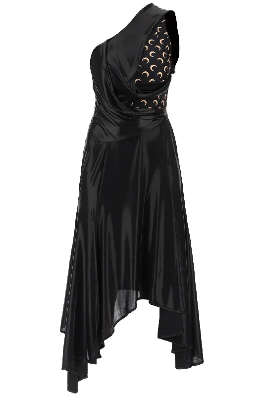 Blowout Deals Marine Serre asymmetrical dress in regenerated jersey
