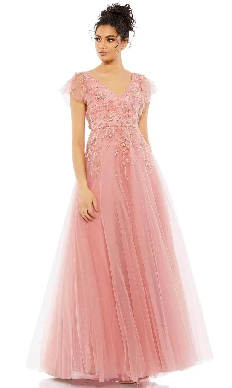 Price Fest Mac Duggal 11224 - V-Neck A-Line Prom Gown