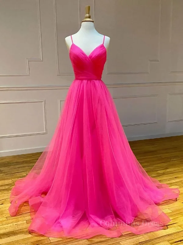 Warehouse Sale A Line V Neck Hot Pink Long Corset Prom Dresses, V Neck Hot Pink Long Corset Formal Evening Dresses outfit Warehouse Sale A Line V Neck Hot Pink Long Corset Prom Dresses, V Neck Hot Pink Long Corset Formal Evening Dresses outfit