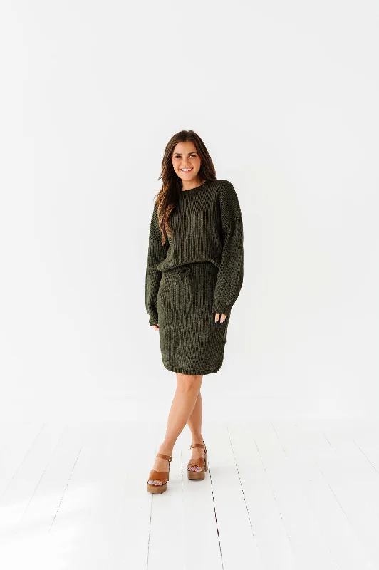 Shop and Save Breck Sweater Skirt Set