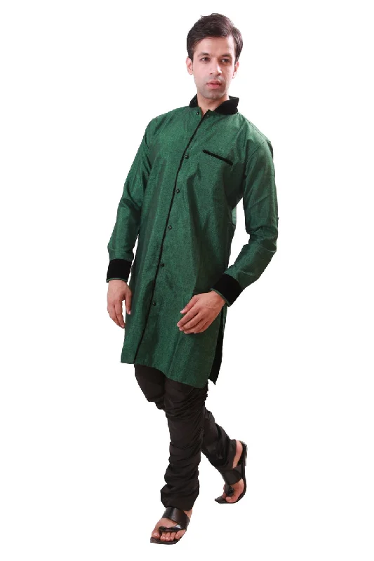 Today’s Deal Fascinating Green Indian Wedding Indo-Western Sherwani for Men