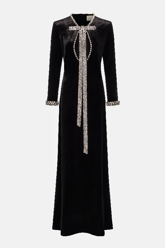 Super Savings Fortuna Dress Embroidered Jet