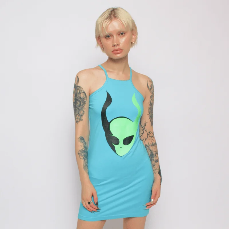 Special Savings INVASION TANK DRESS TURQUOISE
