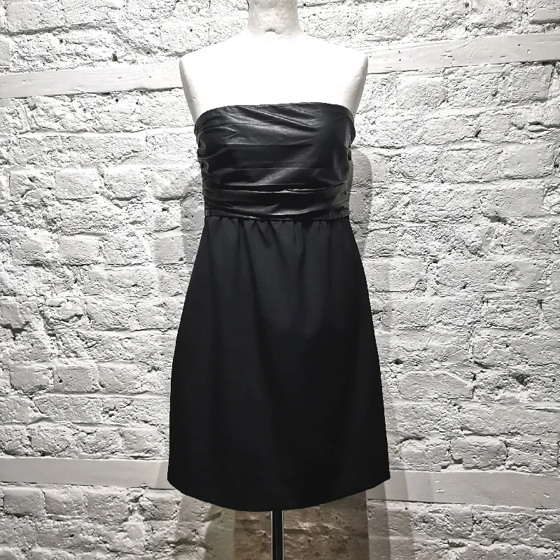 Low Prices THEORY
LEATHER AND WOOL DRESS