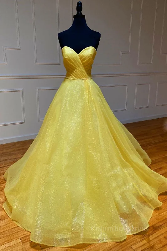 Big Discounts Yellow tulle sweetheart long Corset Prom dress yellow Corset Formal dress outfit Big Discounts Yellow tulle sweetheart long Corset Prom dress yellow Corset Formal dress outfit