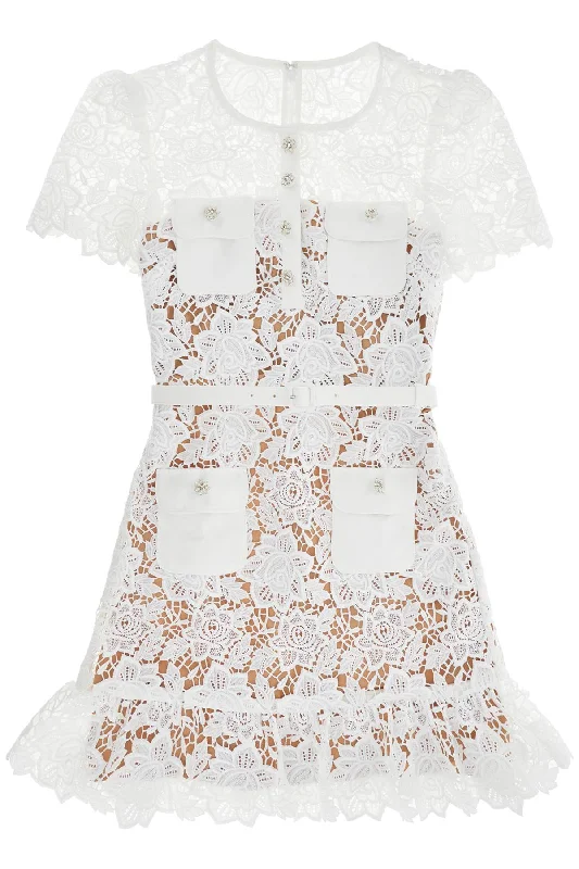 YEAR-End Clearance Self Portrait lace mini dress with belt