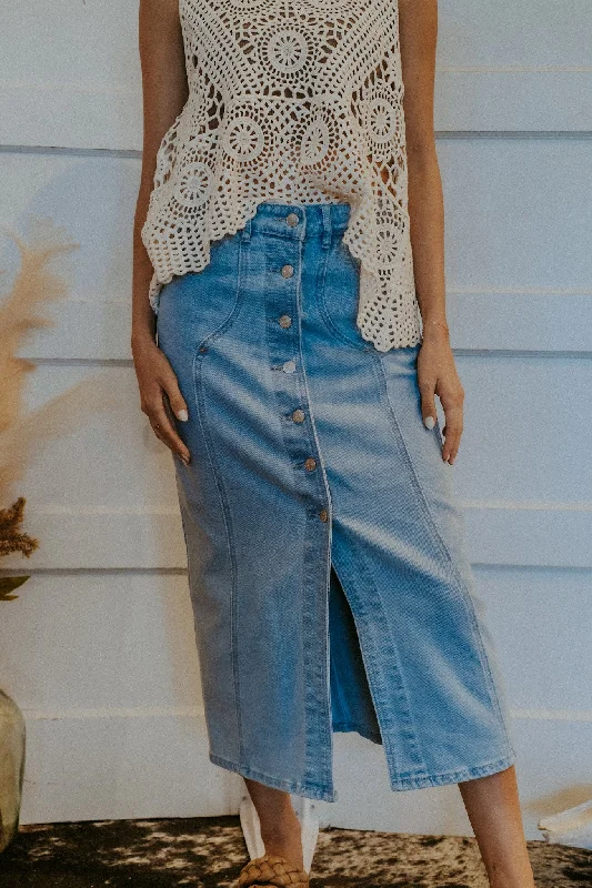 Unbeatable Prices Denim Pencil Skirt