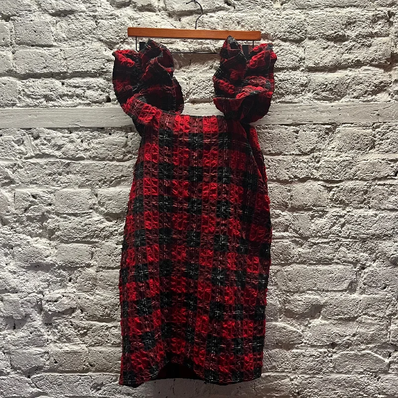The Best Prices SIMONE ROCHA RED TARTAN DRESS