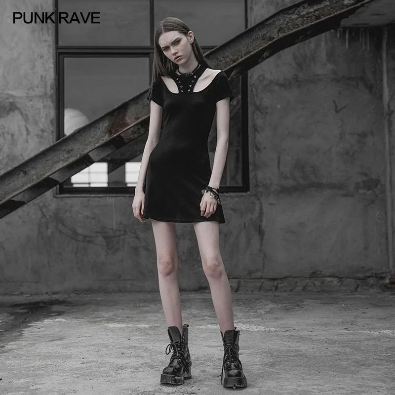 Year-End Sale Punk Rave Corn Tie Rope Knitted Dress