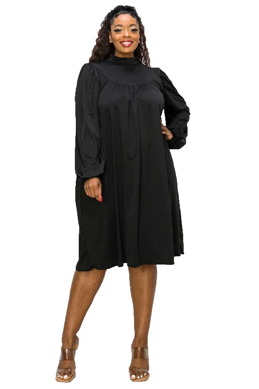 Year-End Clearance Amal Mock Neck Dress
