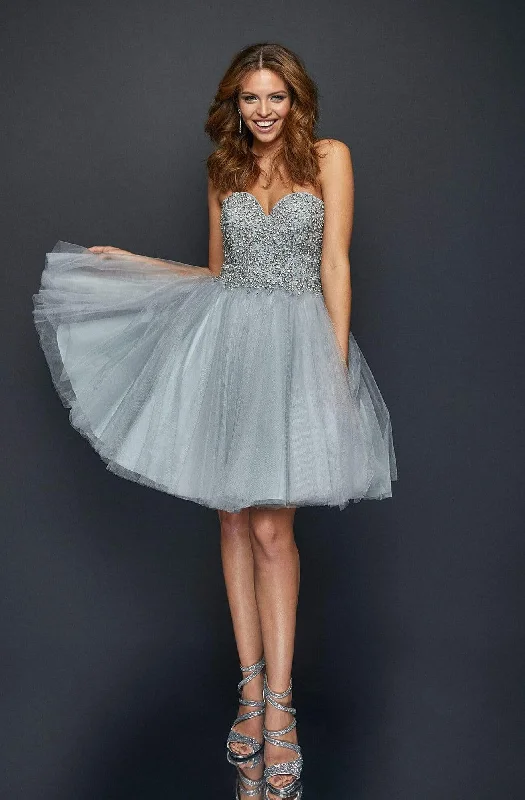 Seasonal Sale Terani Couture - 1921H0320 Beaded Strapless Sweetheart Cocktail Dress