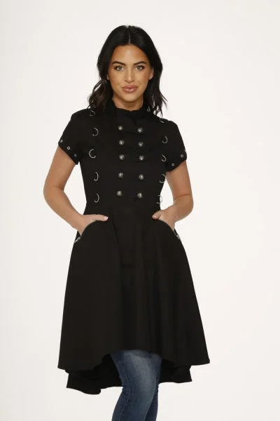 Today’s Special Black Brocade Hi Low Dress