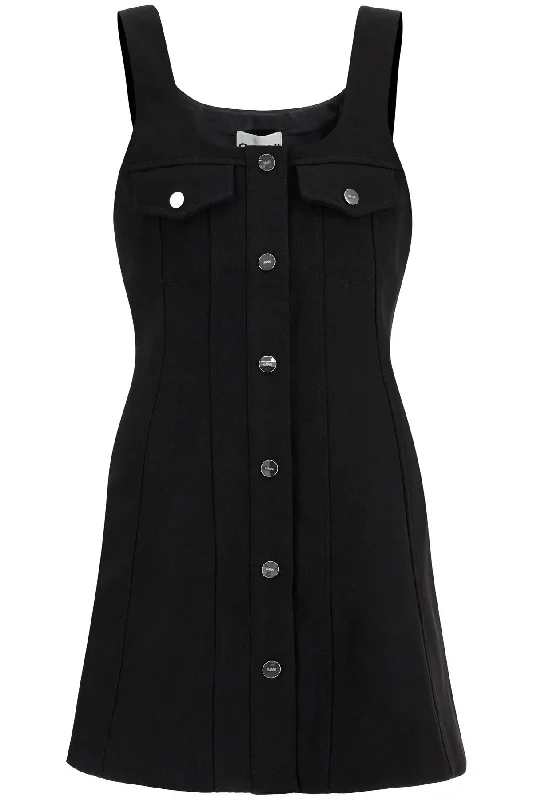 Price Slash Ganni mini crepe dress in seven