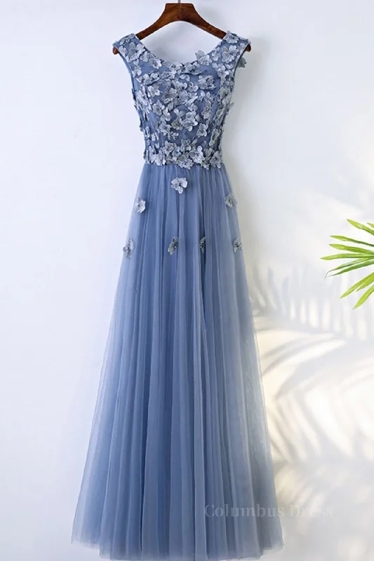 Don’t Miss Out Round Neck Blue Lace Floral Long Corset Prom Dresses, Blue Lace Long Corset Formal Evening Dresses outfit Don’t Miss Out Round Neck Blue Lace Floral Long Corset Prom Dresses, Blue Lace Long Corset Formal Evening Dresses outfit
