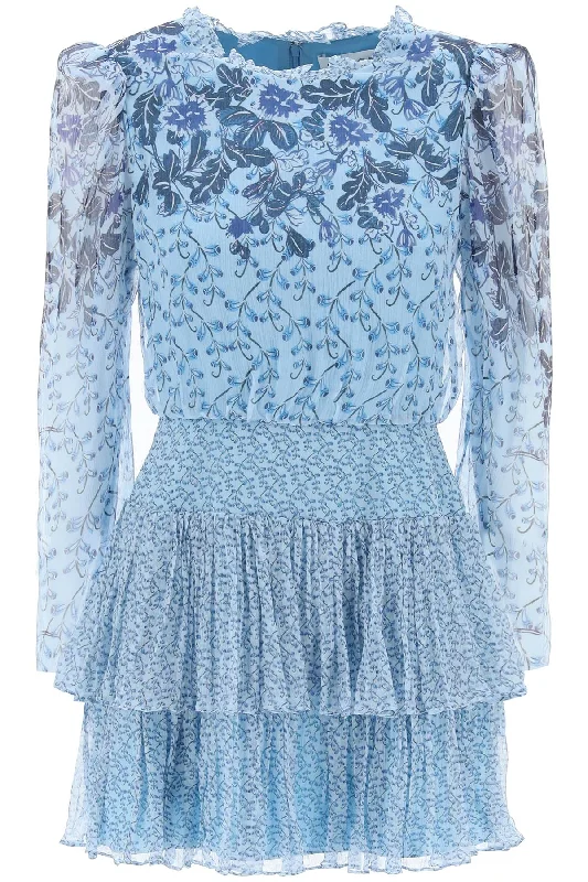 Clearance Event Saloni "mini chiffon dress ava b in