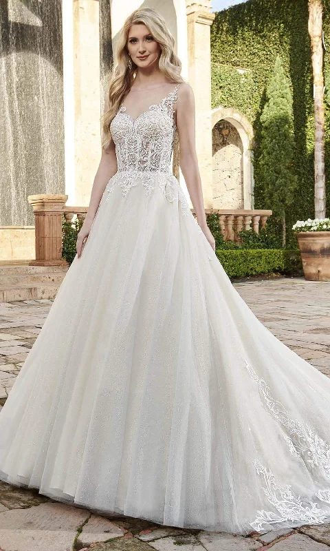 Instant Discount Rachel Allan - M794 Glittered Tulle A Line Wedding Gown