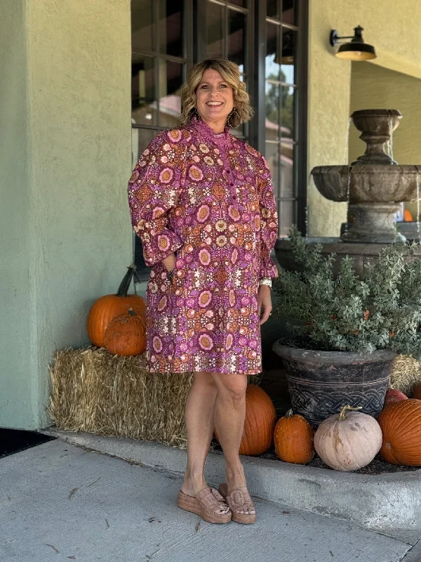 Closeout Sale Ivy Jane Back Tie Dress in Plum