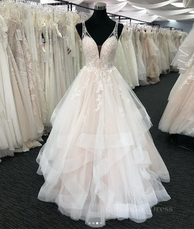 Closeout Light champagne v neck tulle lace long Corset Prom dress, Corset Wedding dress outfit Closeout Light champagne v neck tulle lace long Corset Prom dress, Corset Wedding dress outfit