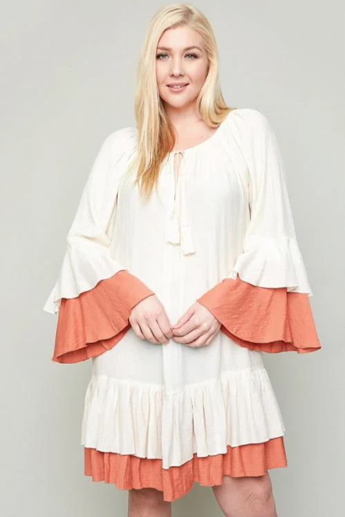 Deal of the Day Ruffled Tiered Dress