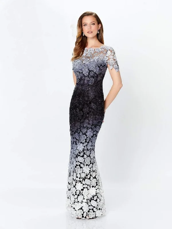 Limited Availability Montage by Mon Cheri - Ombre Lace Trumpet Dress 119958