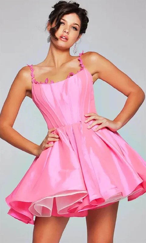 Special Offer Jovani 40379 - Embellished Straps Corset Cocktail Dress