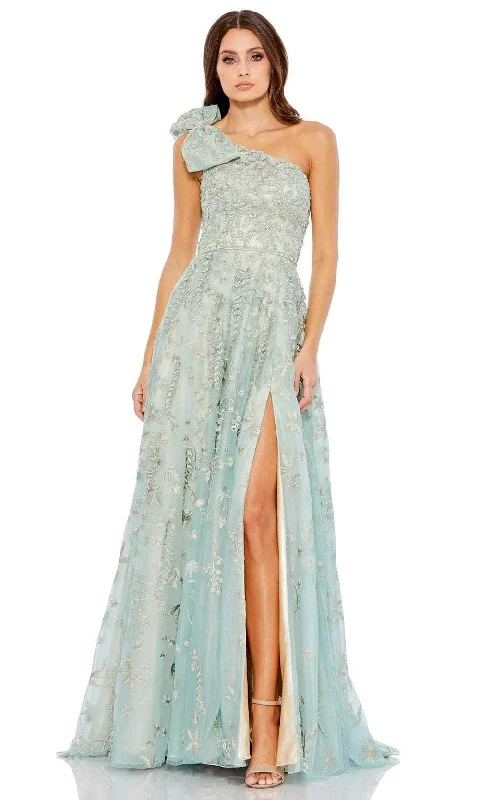 Factory Direct Sale Mac Duggal 11177 - Asymmetrical Bow Accented Evening Dress