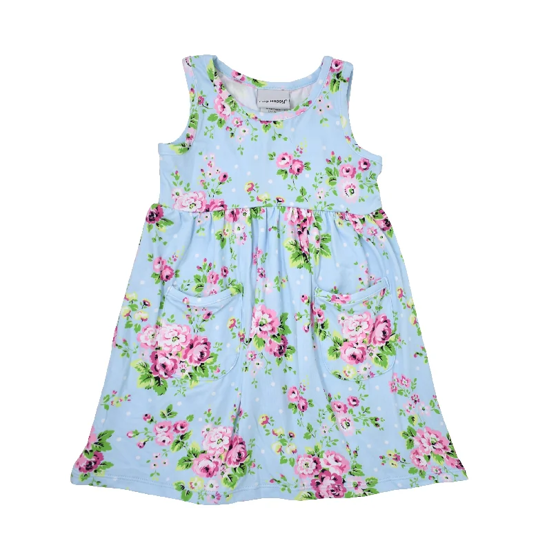Holiday Sale UPF 50+ Dahlia Sleeveless Tee Dress - E