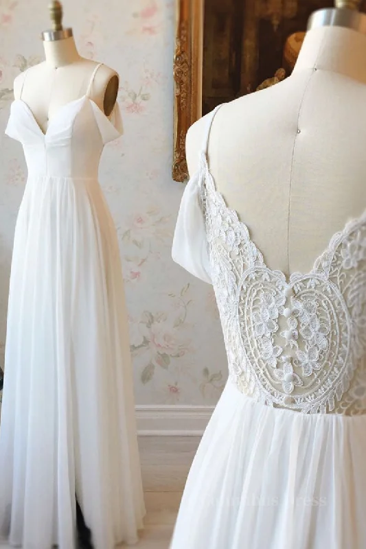Super Sale Simple white off shoulder chiffon lace long Corset Prom dress evening dress outfit Super Sale Simple white off shoulder chiffon lace long Corset Prom dress evening dress outfit