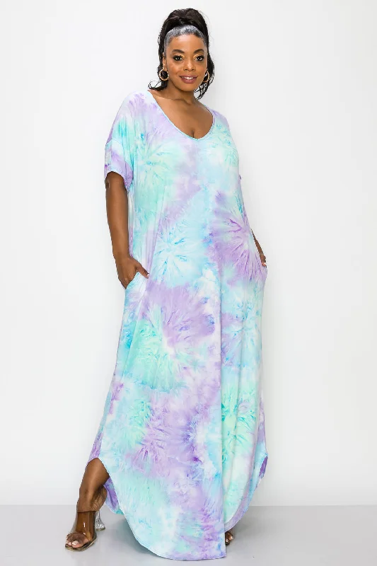 Aqua/Lilac Tie Dye