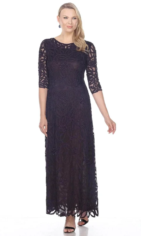 Super Savings Soulmates 1616 - Soutache Embroidered Lace Evening Gown Dress