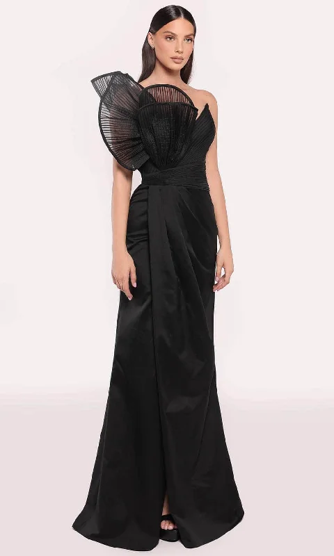 Blowout Deals Tarik Ediz 98705 - Sheer Textured Evening Gown