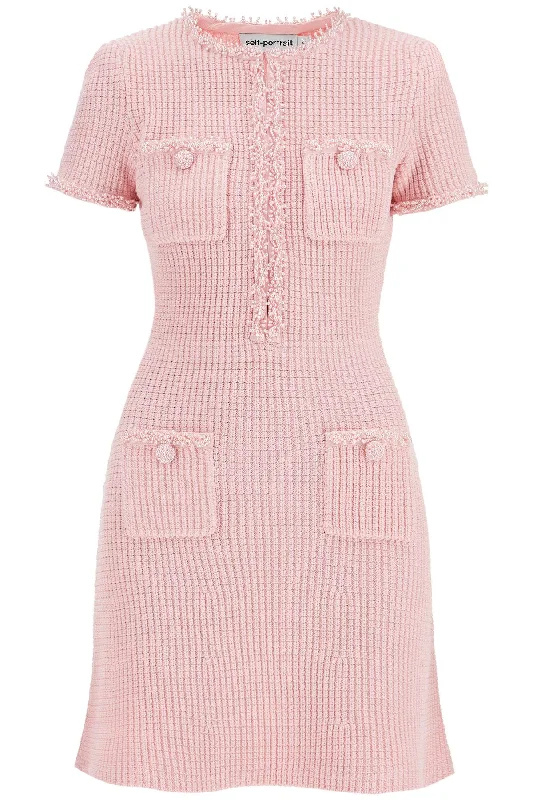 Price Drop Self Portrait mini knitted dress in seven