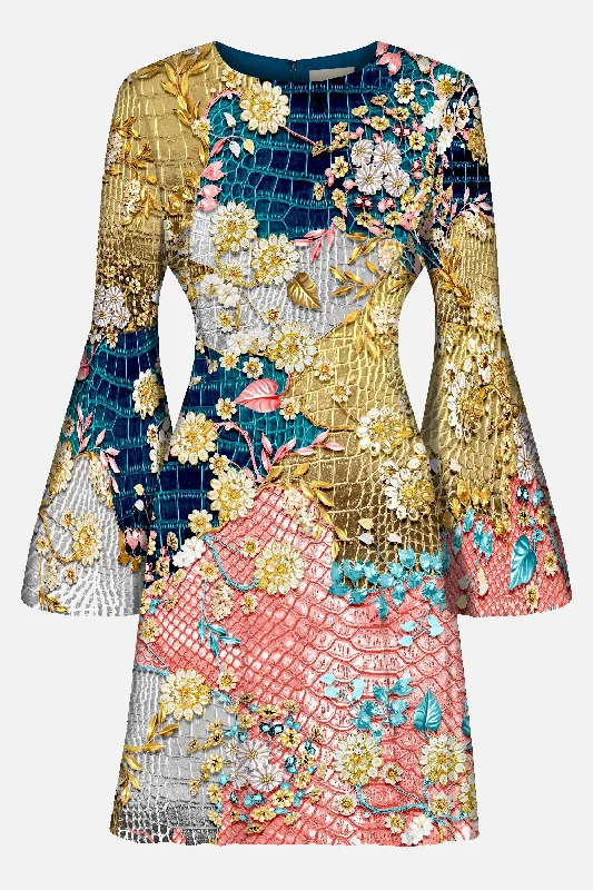 Bargain Bin Beam Dress Metallum Patchwork