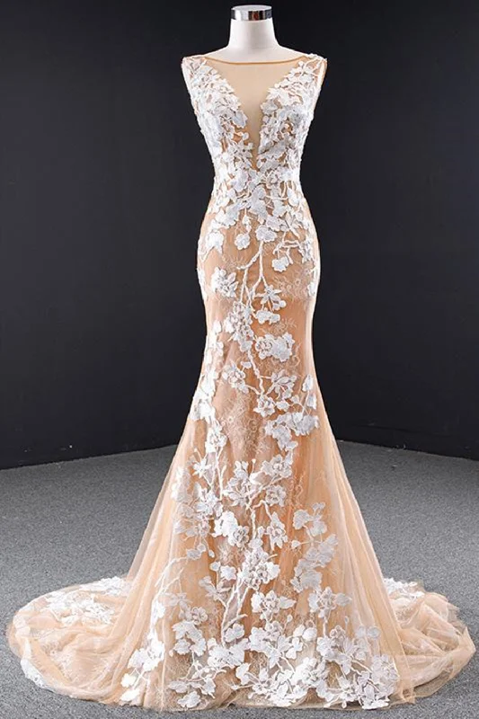 Today’s Deal Mermaid Open Back Champagne Lace Long Corset Prom Dresses, Champagne Lace Corset Formal Dresses, Champagne Evening Dresses outfit Today’s Deal Mermaid Open Back Champagne Lace Long Corset Prom Dresses, Champagne Lace Corset Formal Dresses, Champagne Evening Dresses outfit