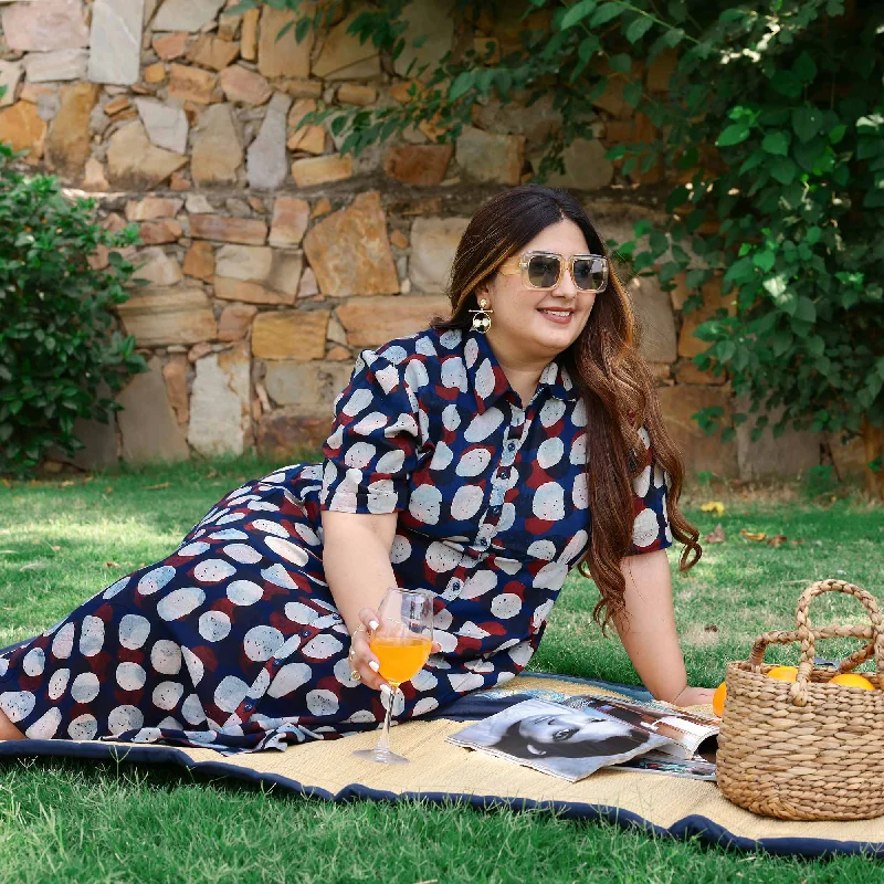 Discount Days Blue Moon Glow Modal Rayon Aline Dress
