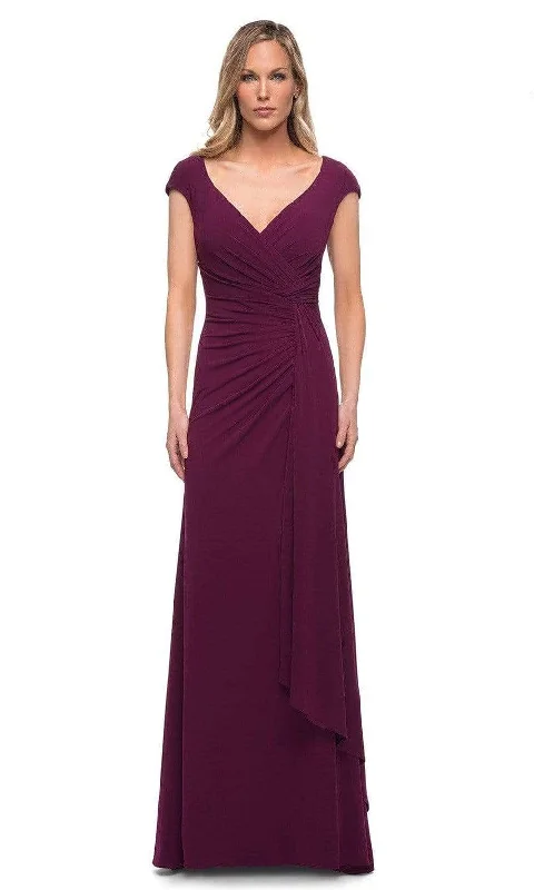 Extra Discounts La Femme - 29814 Cap Sleeves Sheath Mother of the Groom Dress