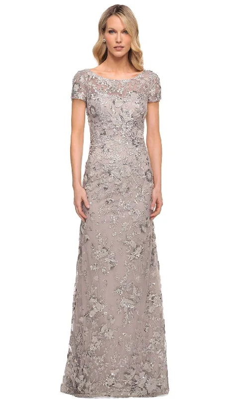 New Deals La Femme 30053 - Embroidered Mother of the Groom Sheath Dress
