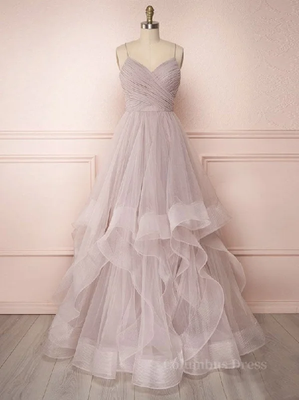 TIME-Limited Offer Simple Lotus root starch tulle long Corset Prom dress, tulle evening dress outfit