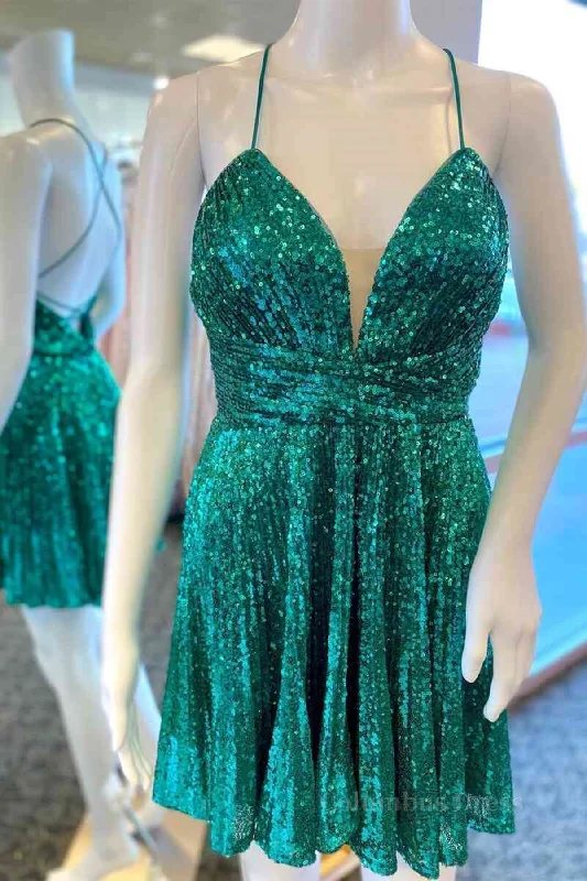 Extra Savings Short V Neck Green Sequins Corset Prom Dresses, V Neck Green Sequins Corset Formal Corset Homecoming Dresses outfit Extra Savings Short V Neck Green Sequins Corset Prom Dresses, V Neck Green Sequins Corset Formal Corset Homecoming Dresses outfit