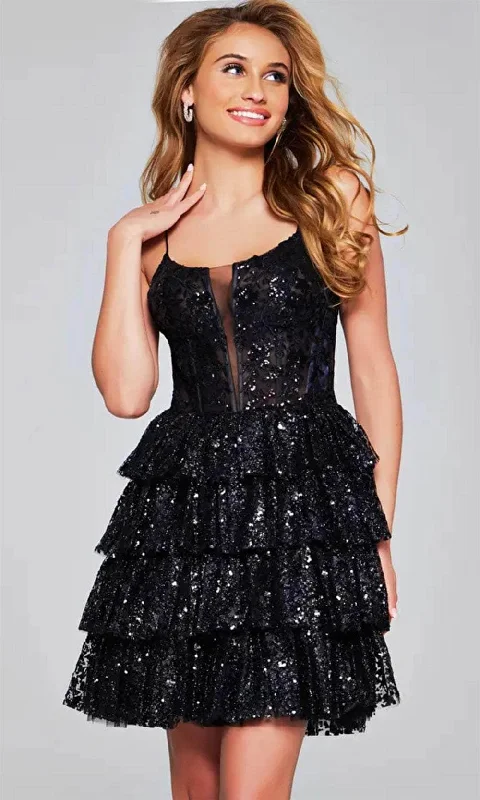 Discount Deals Jovani 40386 - Tiered Cocktail Dress