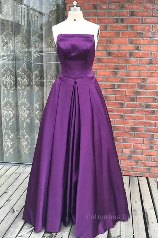 Best Bargains Simple Backless Purple Satin Long Corset Prom Dresses, Backless Purple Corset Formal Dresses, Purple Evening Dresses outfit Best Bargains Simple Backless Purple Satin Long Corset Prom Dresses, Backless Purple Corset Formal Dresses, Purple Evening Dresses outfit