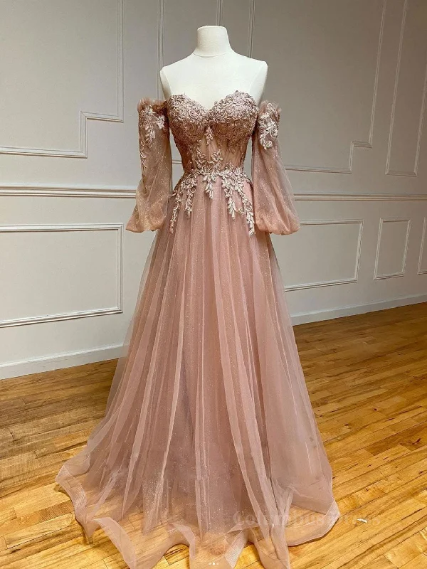 Limited Time Champagne sweetheart neck tulle lace long Corset Prom dress, lace evening dress outfit Limited Time Champagne sweetheart neck tulle lace long Corset Prom dress, lace evening dress outfit