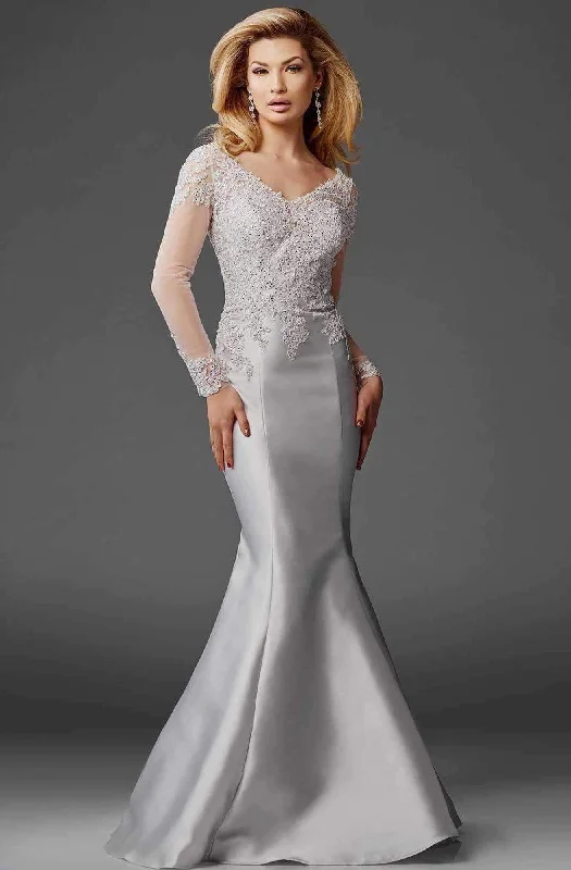 Stock Up and Save Clarisse - M6436 Embellished V-neck Trumpet Dress